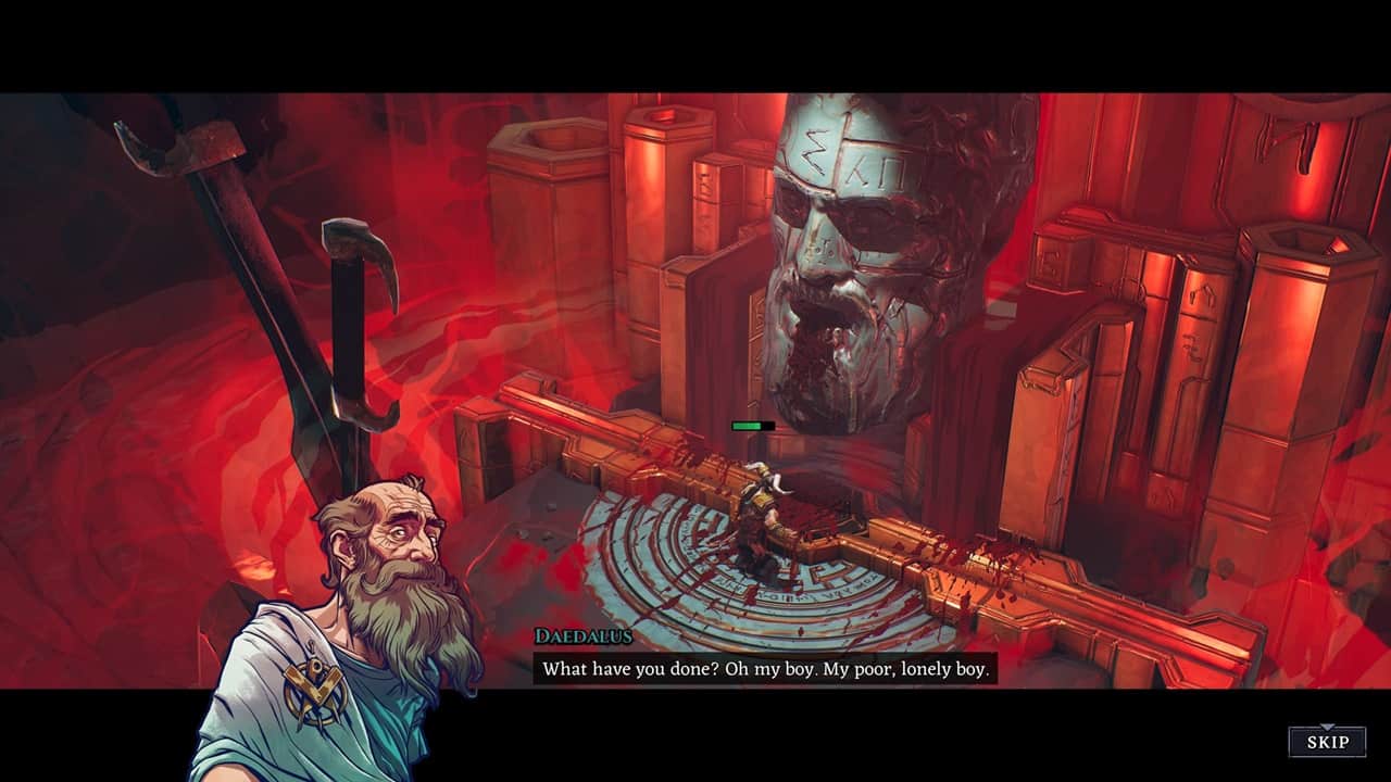 Dedalo parla con Asterione in Minos