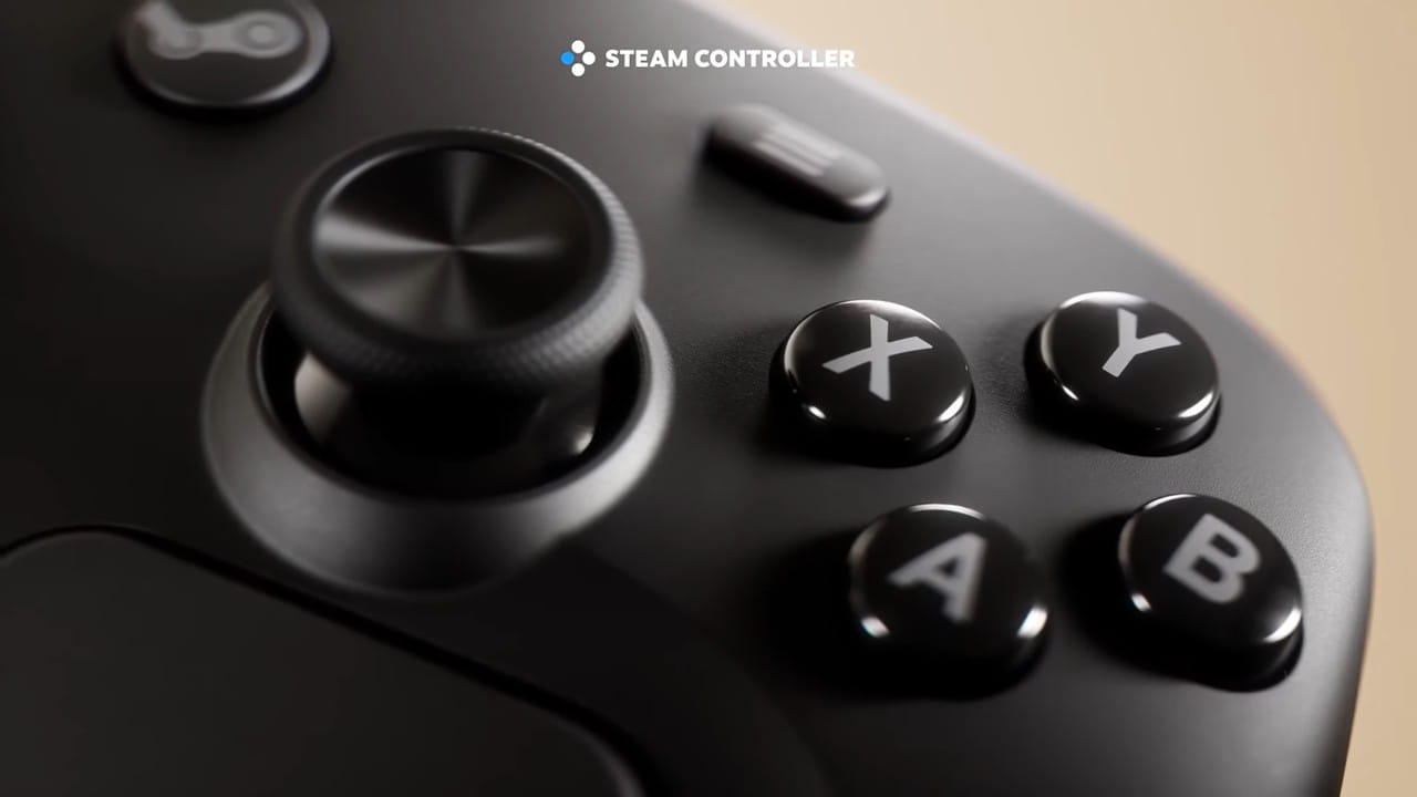 Zoom sui bottoni dello Steam Controller